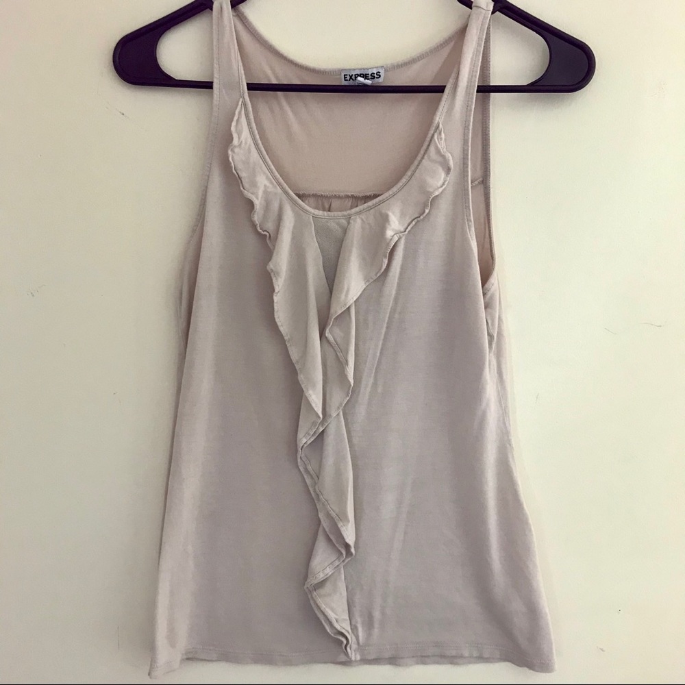 Express Ruffle Front Tank Size S - Picture 8 of 10